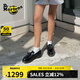 馬?。―R.MARTENS）Adrian英倫男女早秋舒適一腳蹬光面皮黑色樂福皮鞋 黑色 尺碼偏小建議買大一碼 39