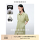 迪賽尼斯（DESIGNICE）夏季新款時(shí)尚寬松簡(jiǎn)約文藝氣質(zhì)減齡抽繩襯衫連衣裙 卡其 L