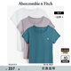 ABERCROMBIE & FITCH女裝夏款美式經(jīng)典小麋鹿3件組合裝百搭圓領短袖T恤KI139-4670 多色 M 165/96A