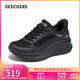 斯凱奇（Skechers）女鞋2025新款秋季厚底閃穿一腳蹬軟底百搭休閑運動(dòng)鞋糕糕鞋117526