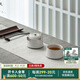 萬(wàn)仟堂（Edenus）快客杯 高檔茶具禮物粗陶懶人功夫一壺一杯帶蓋送禮君子之交 A 【懷古豆漿釉】1壺1杯1布包