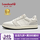 楓葉（leaveland）男鞋夏季新品復(fù)古英倫風(fēng)真皮休閑皮鞋男透氣小白鞋防滑板鞋子男 情侶款-白灰色（皮鞋碼） 41 (255mm)