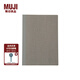 無印良品 MUJI 上質(zhì)紙 方便翻開的筆記本 8S62184 學生文具 淡灰色 A5/橫線縱向點狀/80張/淡灰色