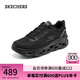 斯凱奇（Skechers）氣泡鞋男女情侶緩震跑步運動網(wǎng)面鞋128794/220546 男款-全黑色/BBK 41 男款