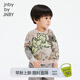 jnby by JNBY江南布衣嬰童綿羊毛套頭毛衣原創(chuàng)圖案男女童嬰兒冬YNB310210 080雜米灰 100 cm