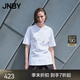 JNBY/江南布衣25夏新品T恤短袖刺繡貓咪寬松圓領(lǐng)輕薄舒適5P411560H 101/漂白 XS
