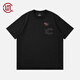CLOT CLOTTEE by CLOT 口袋猴子蜜桃冰茶短袖T恤 涼感防曬速干 黑色 L