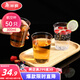 美麗雅 一次性杯子航空杯300ml*50只食品級(jí) 大號(hào)加厚加硬飲料杯透明