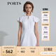 PORTS寶姿 商場(chǎng)同款新品女裝甜美荷葉系帶連衣裙三醋纖SL8D049KWB008 白色 M 6