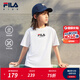 FILA KIDSx原田治聯(lián)名系列兒童短袖T恤2025夏季新款大童涼感上衣 標(biāo)準(zhǔn)白-WT 150