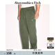 ABERCROMBIE & FITCH男裝24春秋經(jīng)典小麋鹿抓絨美式baggy風(fēng)運動(dòng)衛褲長(cháng)褲KI134-4099 綠色 M (180/80A)