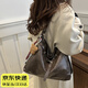 鉑吶苓雙肩托特包復古美拉德單肩包手提包女秋冬2025新款時(shí)尚休閑背包 復古雙肩托特包【咖色+掛件】