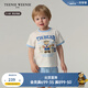 Teenie Weenie Kids小熊童裝25夏季新款男女寶寶印花短袖短褲套裝 藍色 110 cm