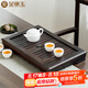 金鑲玉 茶盤茶托 實(shí)木茶盤茶具托盤抽屜式茶海茶臺茶具配件 檀木小琴臺