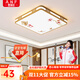 奧納菲新中式led吸頂燈現代簡(jiǎn)約客廳燈2025年新款餐廳臥室全光譜燈具 18W 家和美滿(mǎn)/金 30*30cm白光