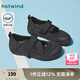 熱風(fēng)（Hotwind）【商場同款】運動瑪麗珍鞋25年春季新款女士輕便透氣外穿平底單鞋 01黑色（H09W25115） 37