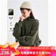 雲(yún)上生活森林綠雙面復(fù)合奧粒絨上衣溫暖舒適休閑衛(wèi)衣連帽衫女V8238F 森林綠 L