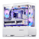 愛(ài)國者（aigo）W60 白色 游戲電腦臺式主機箱 支持360水冷 M-ATX主板/四面快拆/270°海景房/支持4090顯卡