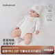 babylove嬰兒包屁衣春秋款三角哈衣爬服純棉新生兒連體衣居家打底睡衣