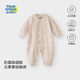 童戀初心【奶霜絨】嬰兒連體衣春秋款寶寶哈衣服洋氣秋季保暖打底睡衣爬服 【舒適微彈 奢柔松軟】枝葉風(fēng)清 90cm