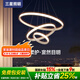 三星照明全光譜護眼餐廳吊燈水晶現(xiàn)代簡約餐桌吧臺辦公桌燈三色變光