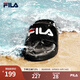 FILA 斐樂(lè )拖鞋男鞋七夕送男友復古拖鞋夏款輕便舒適休閑沙灘鞋 黑-BK 42