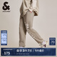 杰克·瓊斯（JACK&JONES）男裝春夏純棉褲子寬松衛(wèi)褲束腳褲運動長褲休閑男褲 E11 卡其色 M （175)