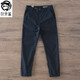 狄帝鯊棉質(zhì)休閑褲男2025春秋季新款百搭簡(jiǎn)約西褲小直筒耐穿工裝男士長(cháng)褲 深藍色 33