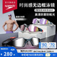 速比濤（Speedo）專業(yè)訓(xùn)練大框鍍膜泳鏡大視野柔軟貼合游泳裝備 灰色/銀色