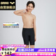 阿瑞娜（arena）青少年兒童游泳褲五分及膝中大童男孩舒適速干專業(yè)TSM3061黑160
