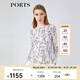 PORTS寶姿春夏新品女裝針織半高領(lǐng)套頭衫LM8K418KKW002 米白色混色 XL