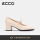 愛步（ECCO）25年夏季新款時尚優(yōu)雅風(fēng)瑪麗珍粗跟高跟鞋 型塑290963 石灰色38
