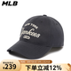 美職棒（MLB）旗艦官方男女帽子學(xué)院風(fēng)棒球帽大頭圍休閑鴨舌帽軟頂遮陽帽禮物 紐約洋基隊/炭灰色 均碼 F