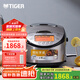 虎牌（TIGER）日本進(jìn)口IH智能預約土鍋涂層電飯煲家用JKT-D10C/D18C 黑色 3L