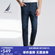 諾帝卡（NAUTICA）【商場同款】男裝春夏新款涼感親膚水洗牛仔長褲男PO4161 藏青4NV 36