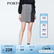 PORTS寶姿  新品商場同款女裝經典千鳥格紋包臀半裙SN8S012HFD049 白/黑色 M (6)