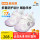 基諾浦（ginoble）寶寶學(xué)步鞋25春童鞋軟底機(jī)能鞋春秋男寶女童嬰幼兒鞋GB2397/2397A 白色/淡紫 19.5 120mm 適合腳長(zhǎng)116-124mm
