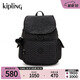Kipling【七夕禮物】男女款經(jīng)典款學生書包輕便時尚猴子包|CITY PACK M-黑底字母印花