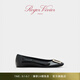 ROGERVIVIER/RV女鞋Trompette平底漆皮方扣芭蕾舞鞋 黑色 37 建議拍小半碼，詳詢客服