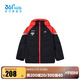 361°【商場(chǎng)同款】童裝男童羽絨服年冬季新款小童運(yùn)動(dòng)休閑外套 經(jīng)典黑/諾斯紅 130