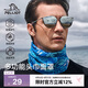 伯希和（Pelliot）戶外魔術(shù)頭巾男女透氣圍脖四季防護遮臉防沙騎行面罩16803202藍色