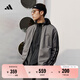 adidas經(jīng)典休閑三條紋長(zhǎng)袖套裝男女阿迪達(dá)斯官方輕運(yùn)動(dòng)   深灰 (偏小，推薦買大1碼)   M