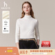 哈吉斯（HAZZYS）女裝【倫敦時(shí)裝周同款】秋冬款打底衫女半高領(lǐng)長(cháng)TABTSE0BCE10 米黃色OW M (160/84A 38)