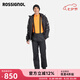 ROSSIGNOL盧西諾男士滑雪背帶褲PRIMALOFT保暖彈力防水雪褲男 黑色 M