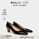 BALLY巴利【尊享折扣】SYLT黑色牛皮革女士高跟鞋6308707 黑色 39