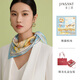 金三塔真絲絲巾禮盒2025新款送女生媽媽老師教師節(jié)禮物100%桑蠶絲小方巾
