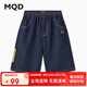 馬騎頓（MQD）男大童夏季新品學(xué)院風休閑百搭撞色牛仔五分褲