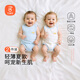 貝瑞加（Babyprints）嬰兒包屁衣2件裝新生兒無袖連體衣夏季寶寶薄款純棉哈衣 藍66