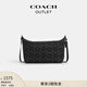蔻馳（COACH）新款奧萊男士老花丹寧牛仔FINN斜挎包單肩包休閑 SV/黑色