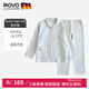 ROVO月子服秋冬加厚空氣棉產(chǎn)后哺乳睡衣三層夾棉蓄暖輕盈孕婦家居服 條紋熊 L